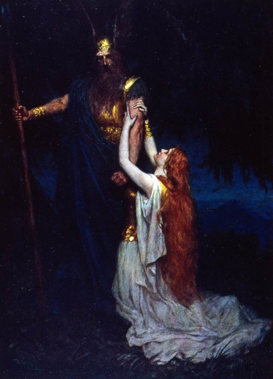 Die Walkure (Valkyrien) af Ferdinand Leeke