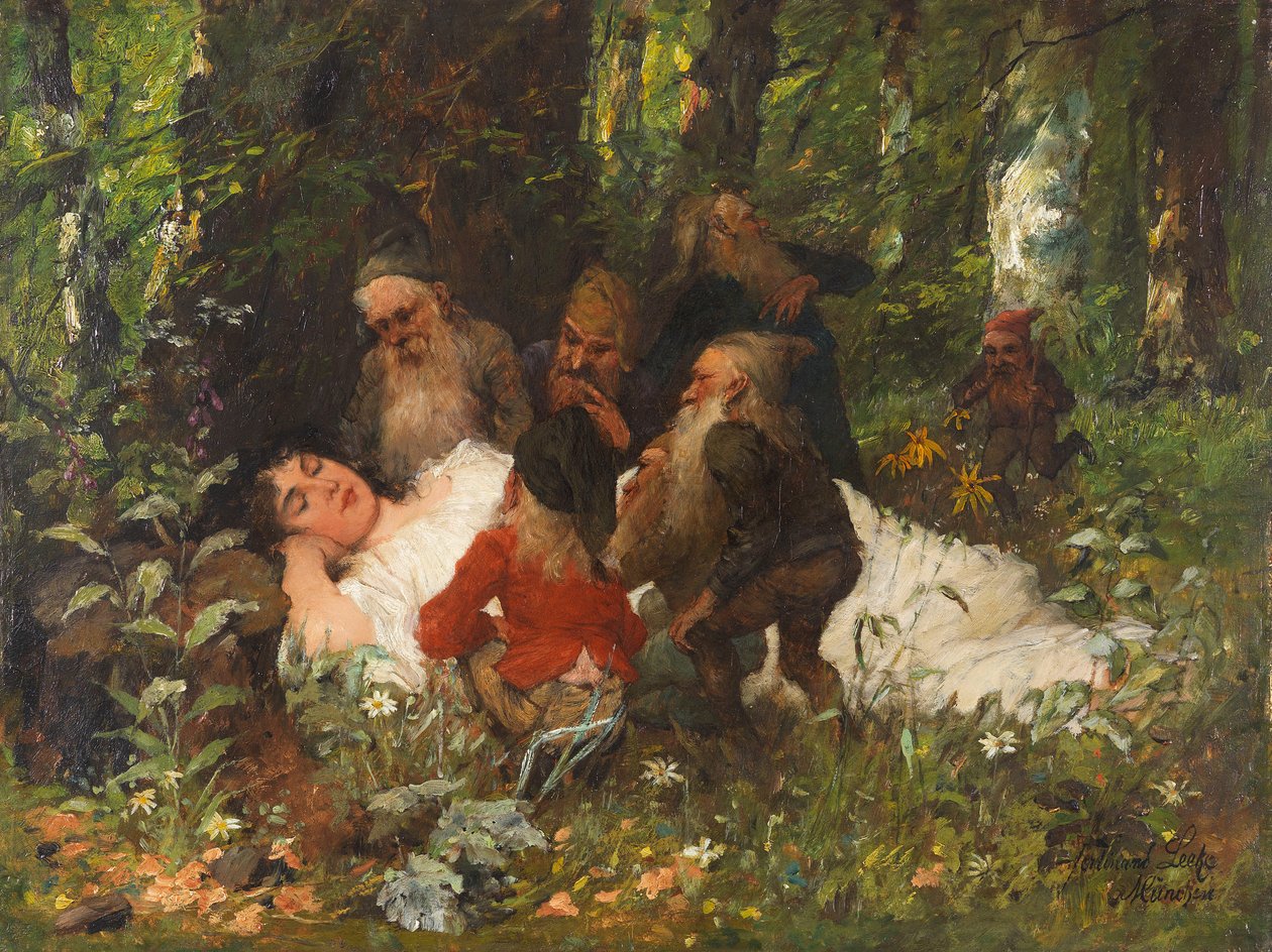 Snehvide, ca. 1890. af Ferdinand Leeke