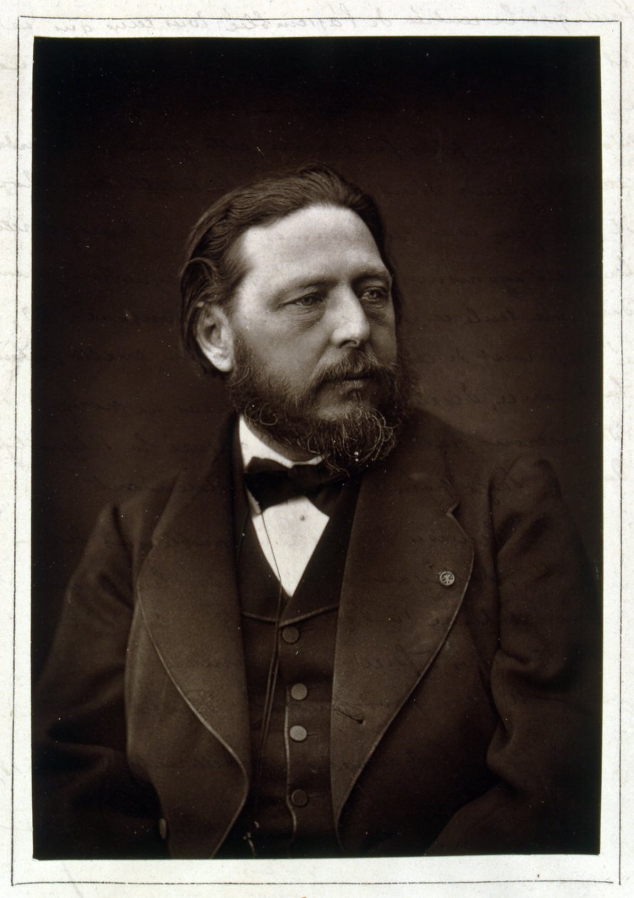 portræt af Jules Breton (1827-1906) (s/h foto) af Ferdinand Mulnier