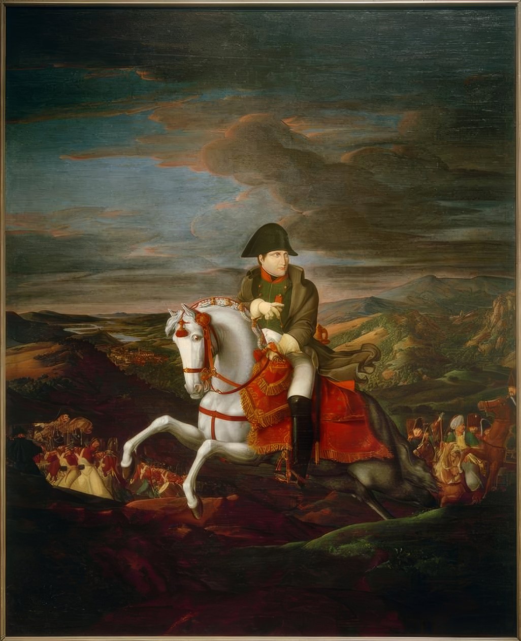 Ridesportræt af kejser Napoleon I. af Ferdinand Olivier
