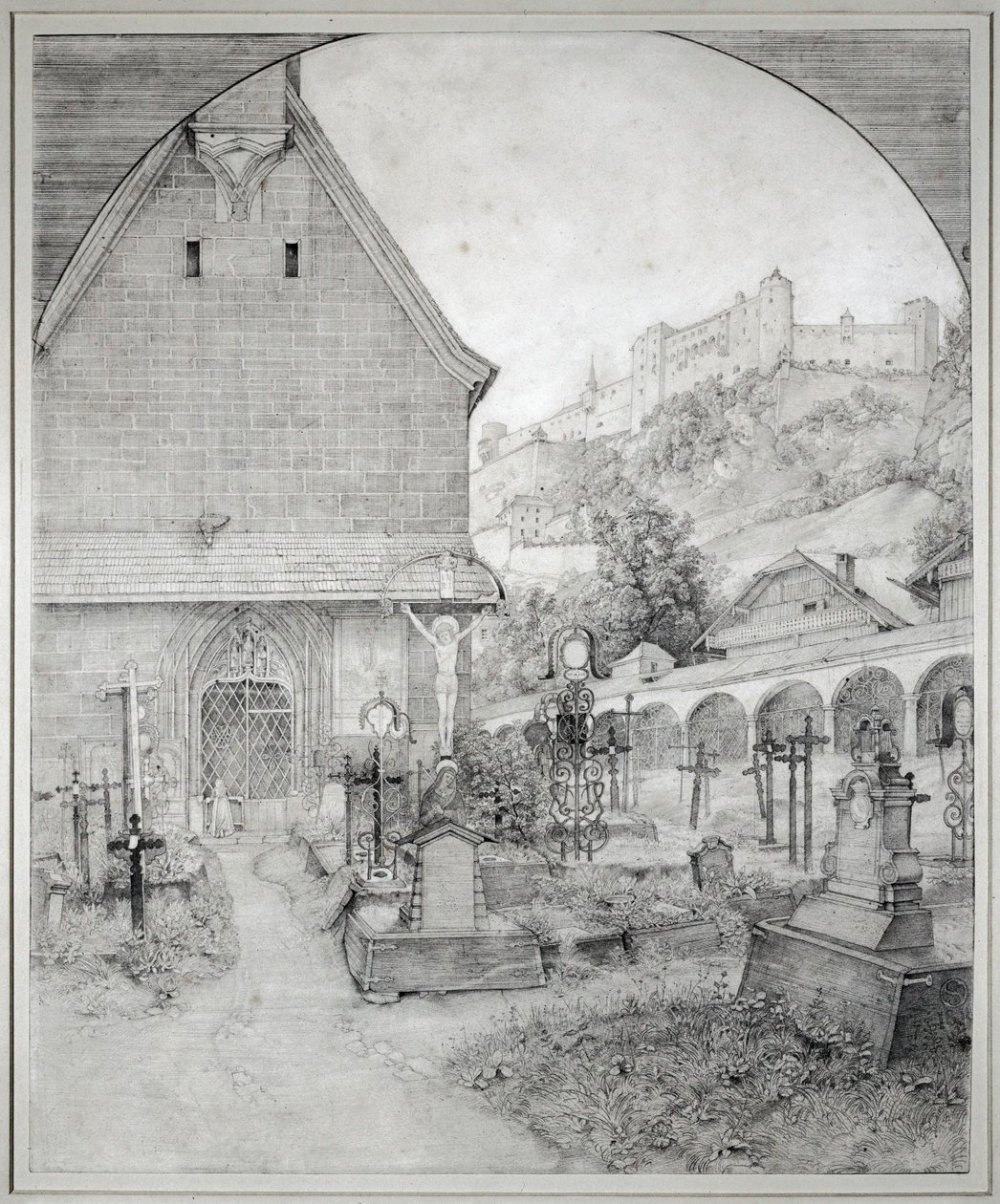Sankt Peters Kirkegård i Salzburg, Østrig ... af Ferdinand Olivier