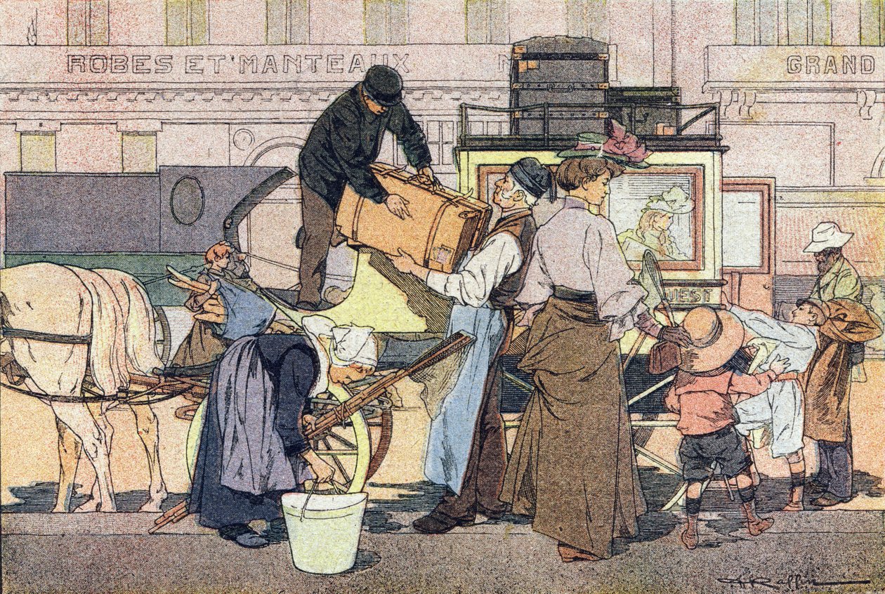 Afgang til landet, i Imagier de l