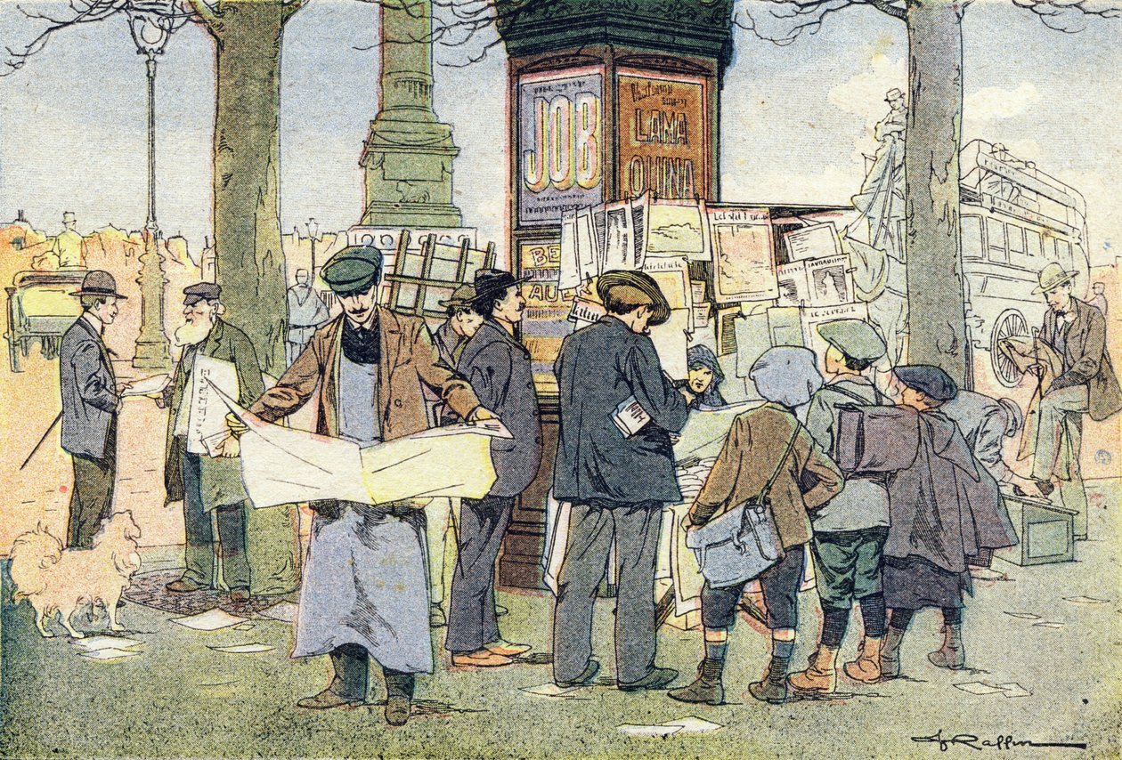 Kiosken har aviser, i Imagier de l
