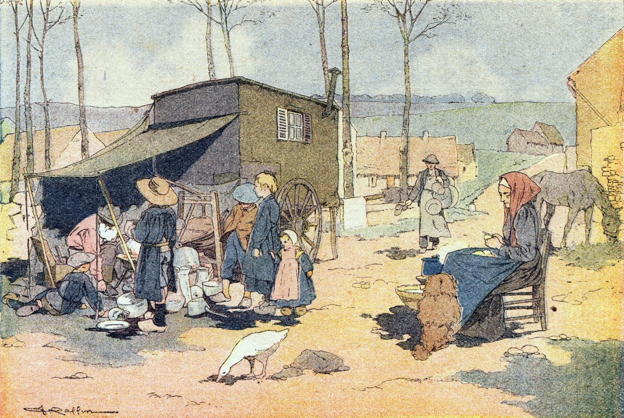 Retameren, i barndommens billedbog, ca. 1900 (gravering) af Ferdinand Raffin