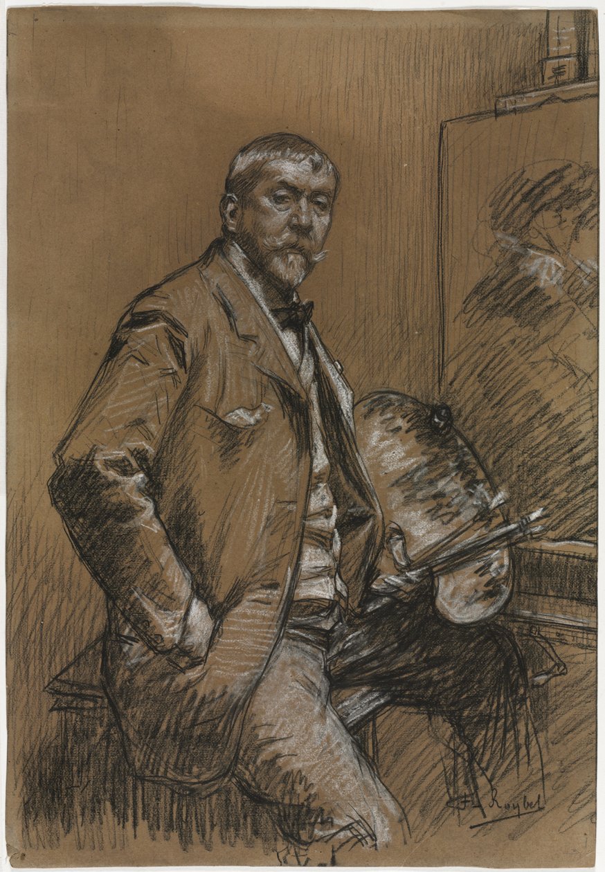 Selvportræt, 1800-1900-tallet. af Ferdinand Roybet