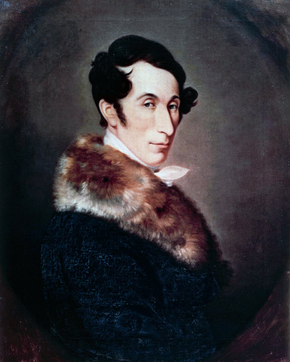 Portræt af den tyske komponist, dirigent og pianist Carl Maria von Weber (Eutin i Lubeck af Ferdinand Schimon