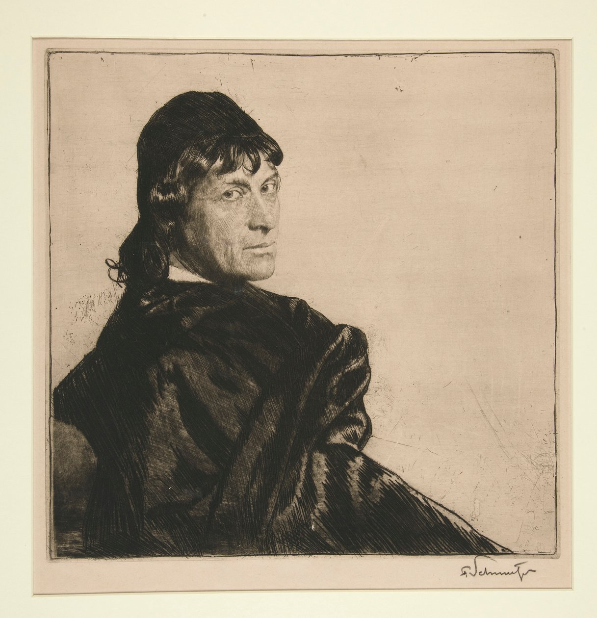 Portrætstudie af Ferdinand Schmutzer