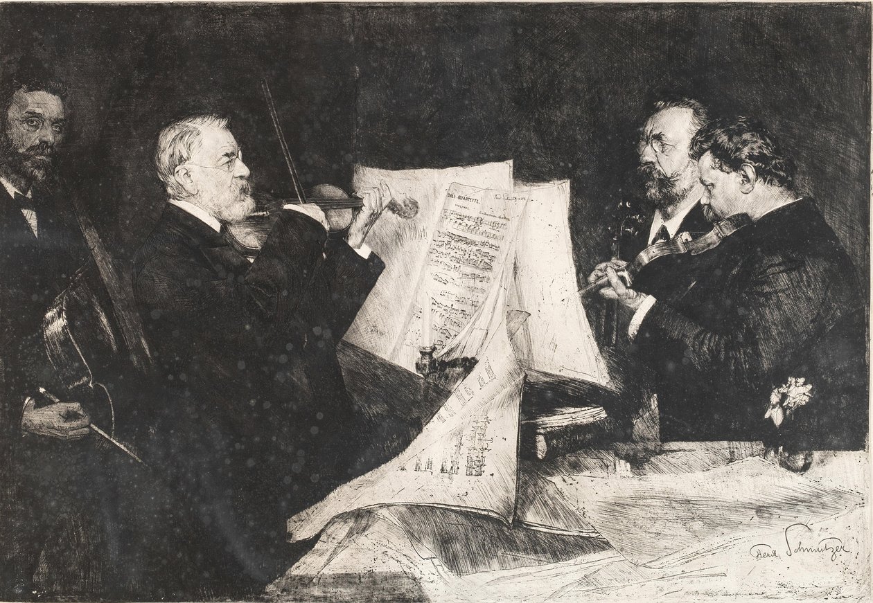 Joachim-kvartetten, 1904. af Ferdinand Schmutzer