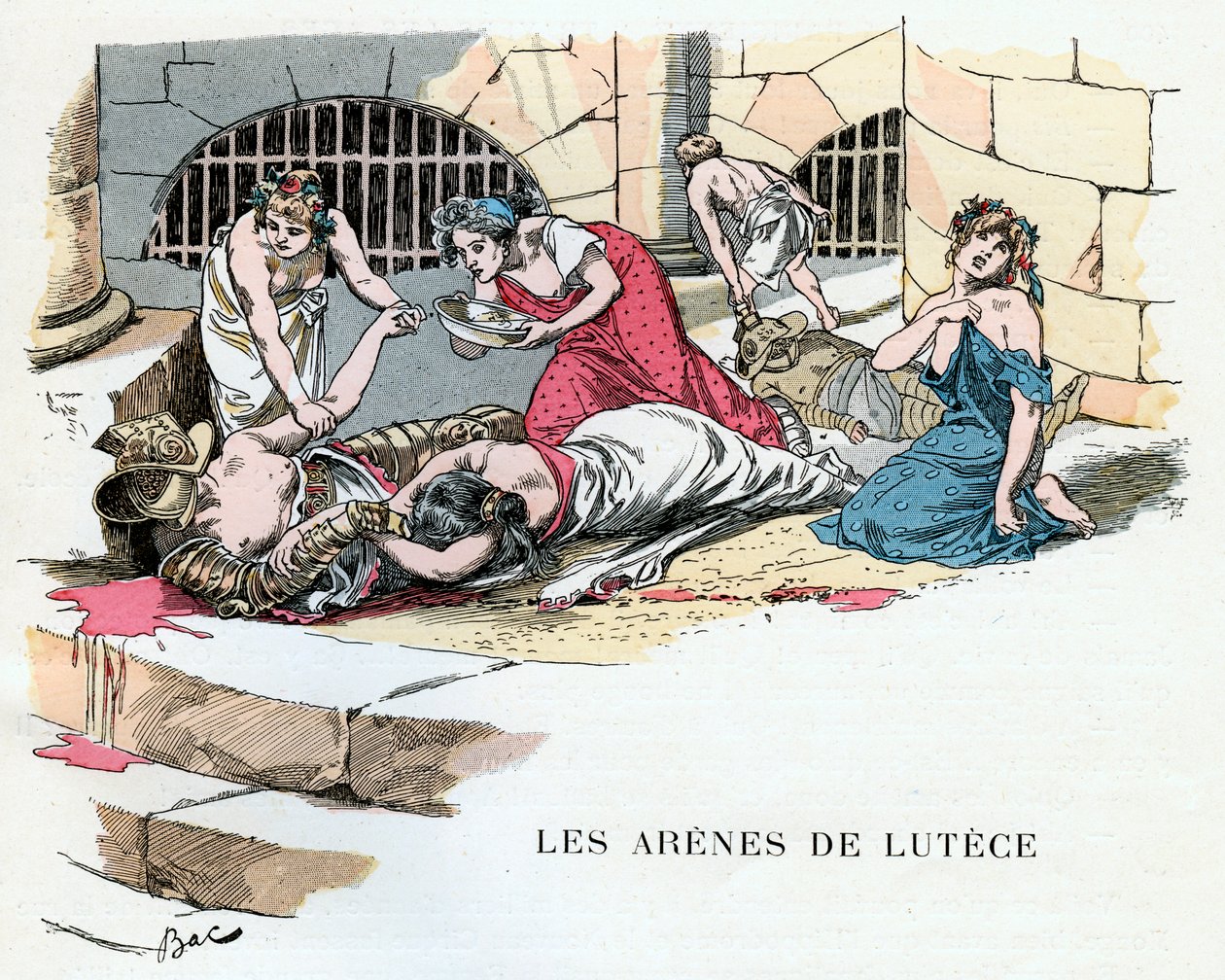 Arenaerne i Lutetia, c1870-1950. af Ferdinand Sigismund Bac