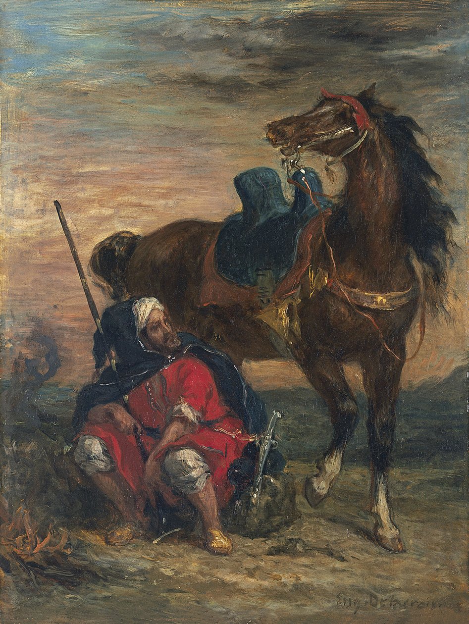 arabisk rytter af Ferdinand Victor Eugene Delacroix