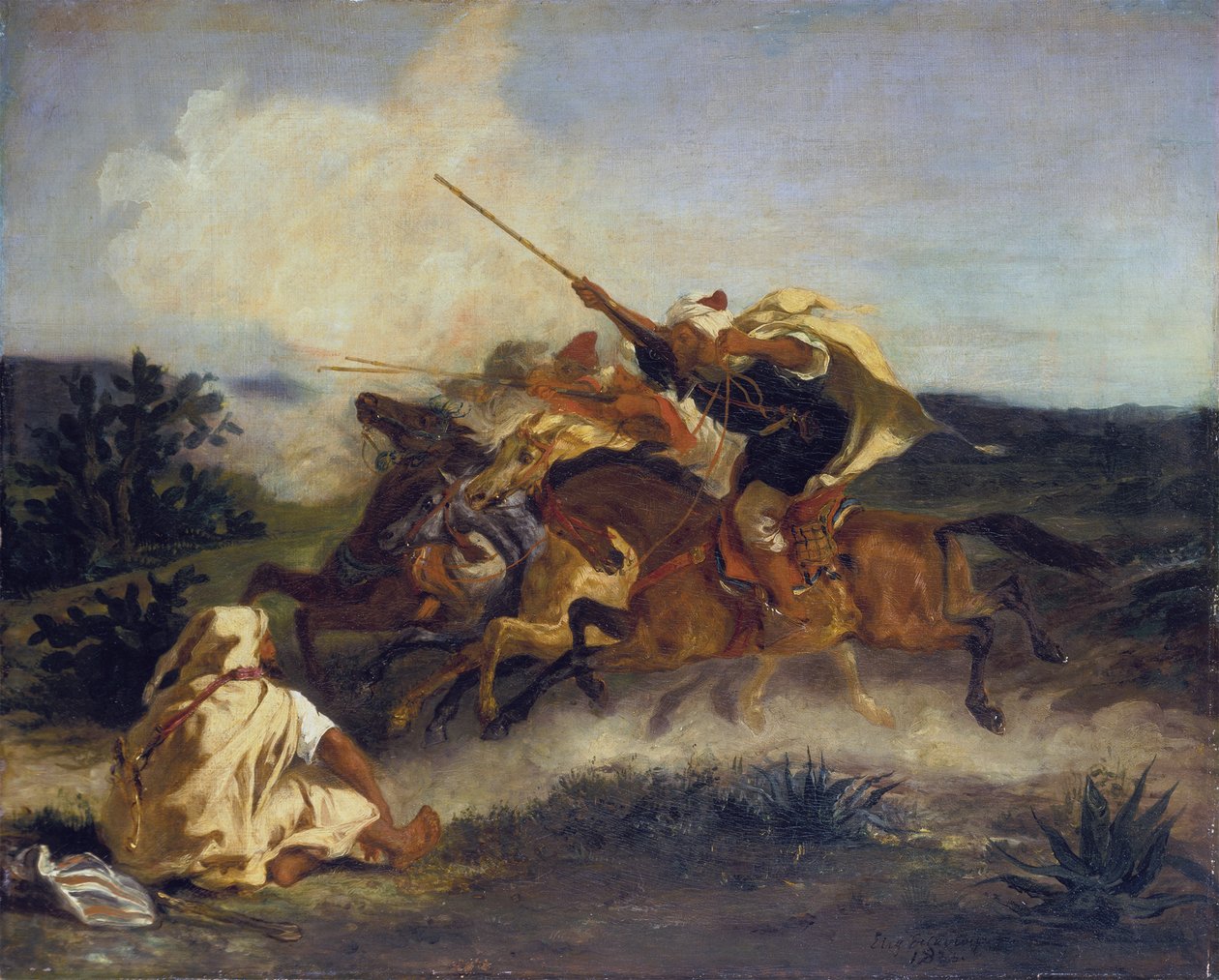 Arabisk fantasi af Ferdinand Victor Eugene Delacroix