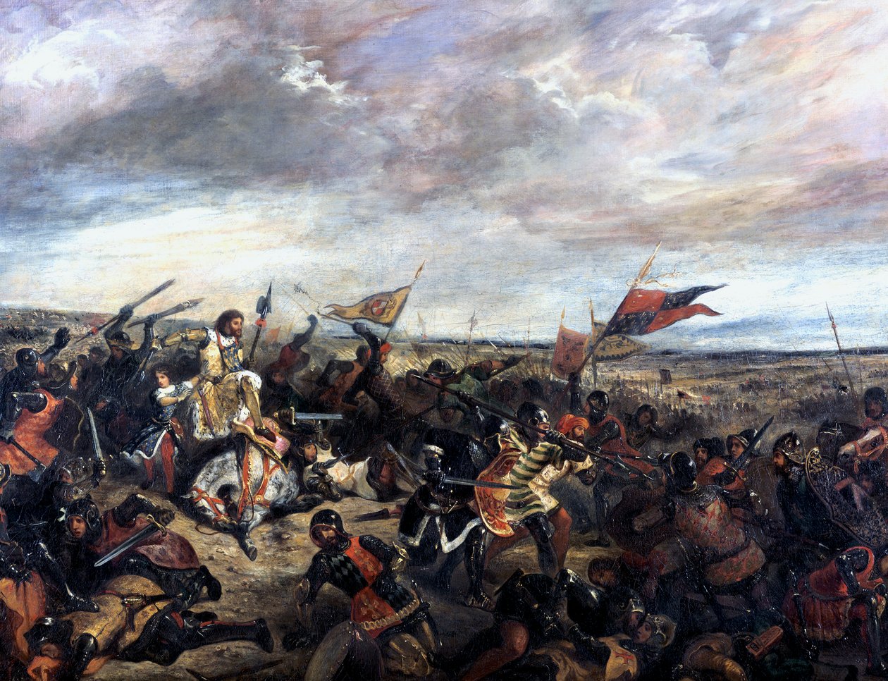 Slaget ved Poitiers 1356, 1830 af Ferdinand Victor Eugene Delacroix
