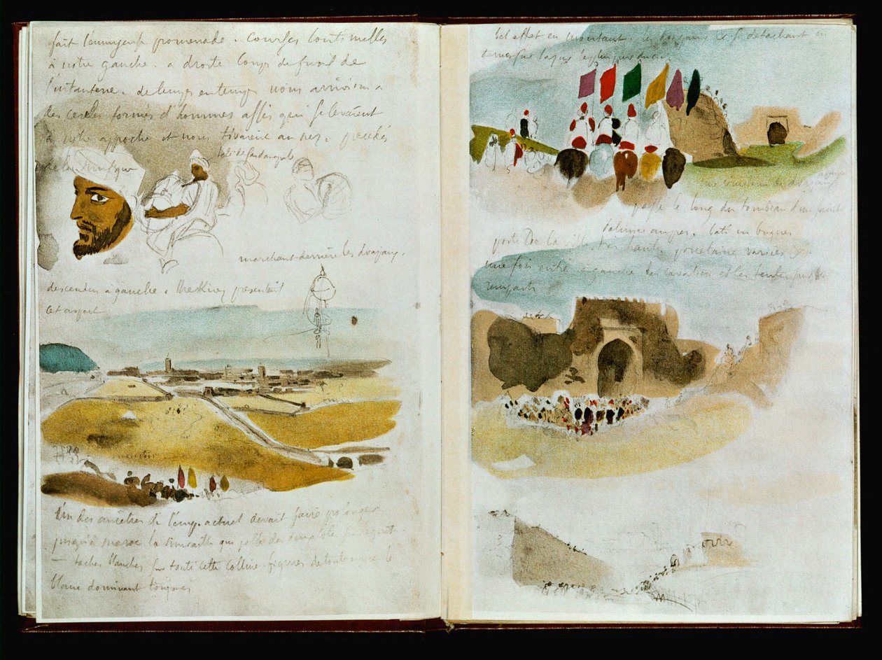 Carnets marocains - Ankom til Meknes ... af Ferdinand Victor Eugene Delacroix