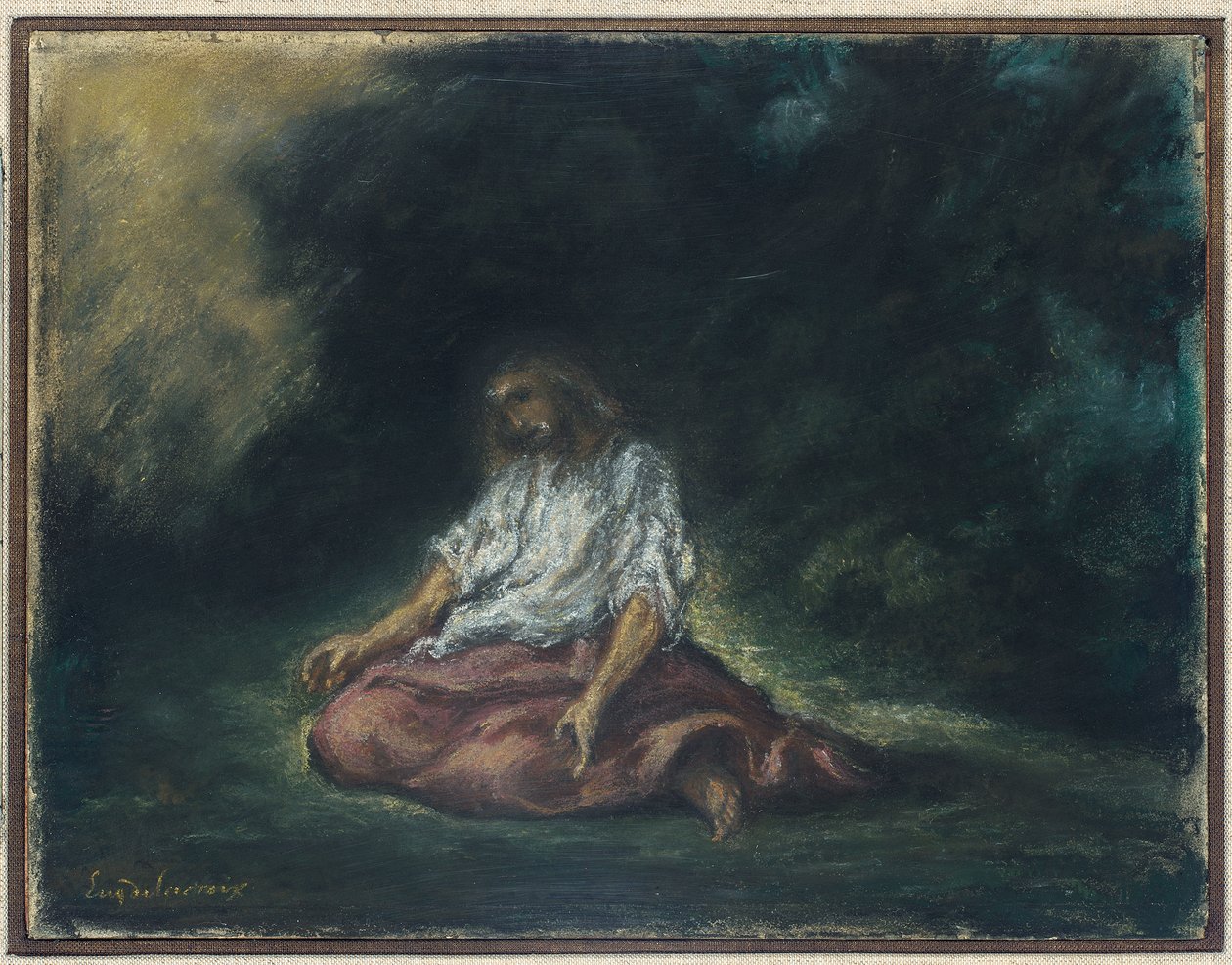 Kristus i Getsemane Have af Ferdinand Victor Eugene Delacroix