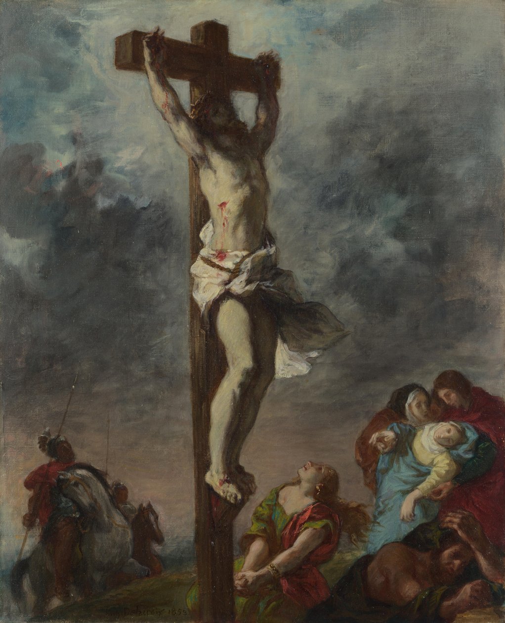 Kristus på korset, 1853 af Ferdinand Victor Eugene Delacroix