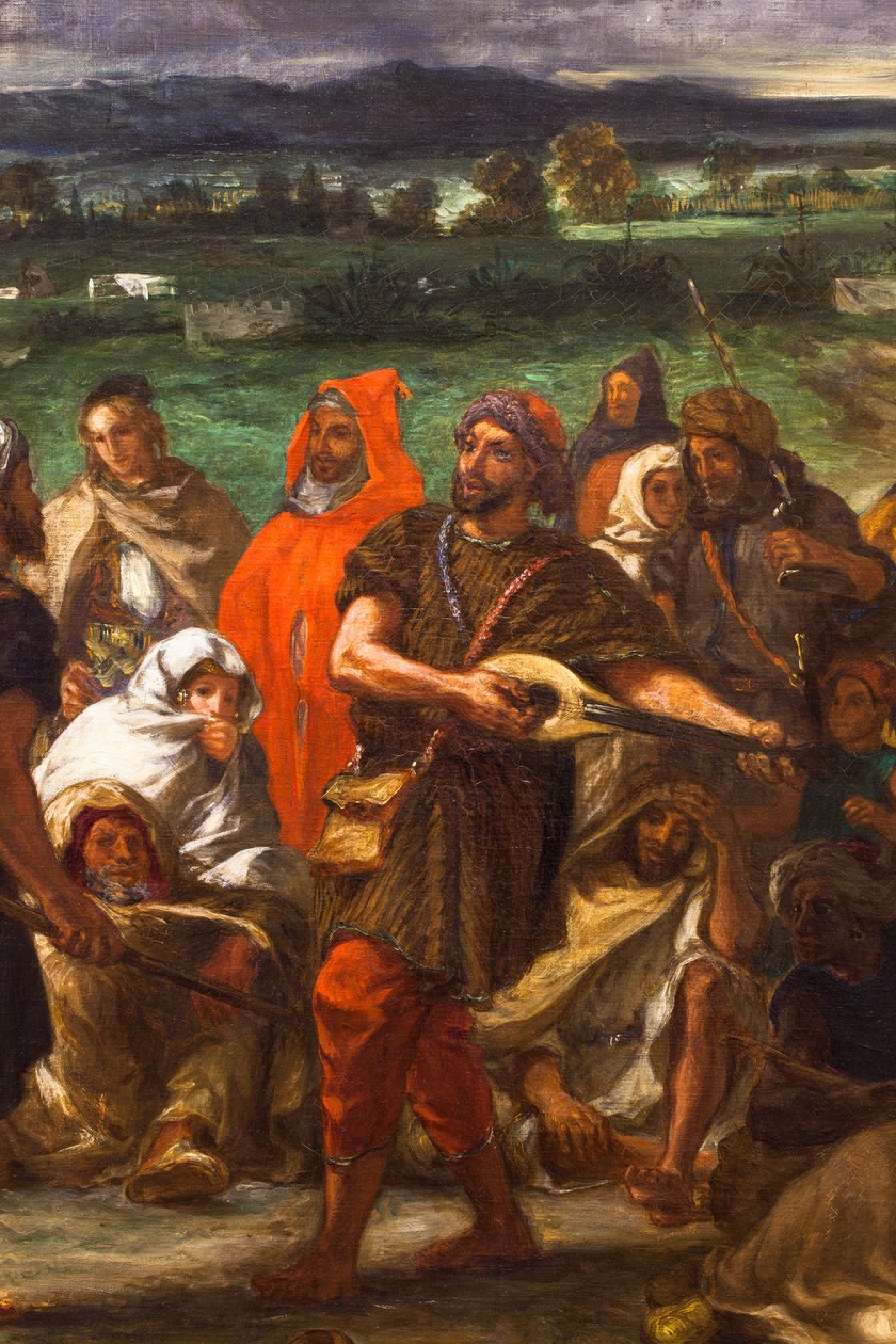 Arabiske komikere eller klovne af Ferdinand Victor Eugene Delacroix