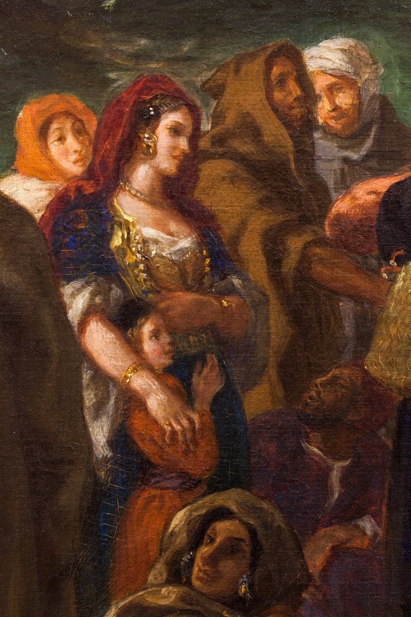 Arabiske komikere eller klovne af Ferdinand Victor Eugene Delacroix