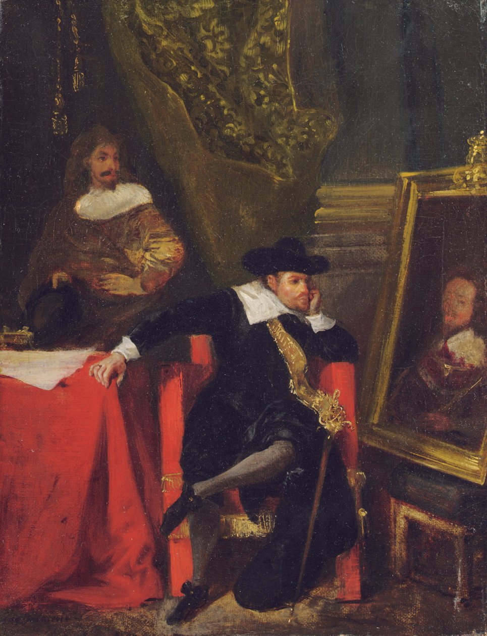 Cromwell ved Windsor Castle, 1828 af Ferdinand Victor Eugene Delacroix