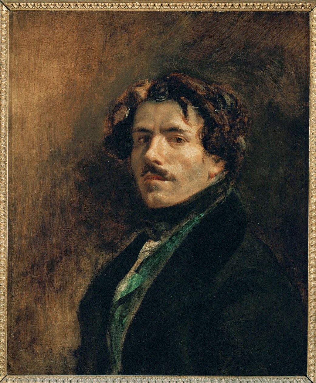 Delacroix, selvportræt ... af Ferdinand Victor Eugene Delacroix