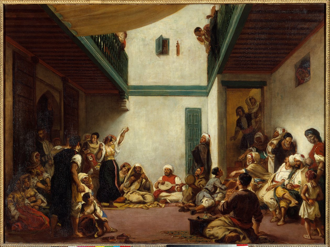 Jødisk bryllup i Marokko. Maleri af Eugene Delacroix (1798-1863) af Ferdinand Victor Eugene Delacroix
