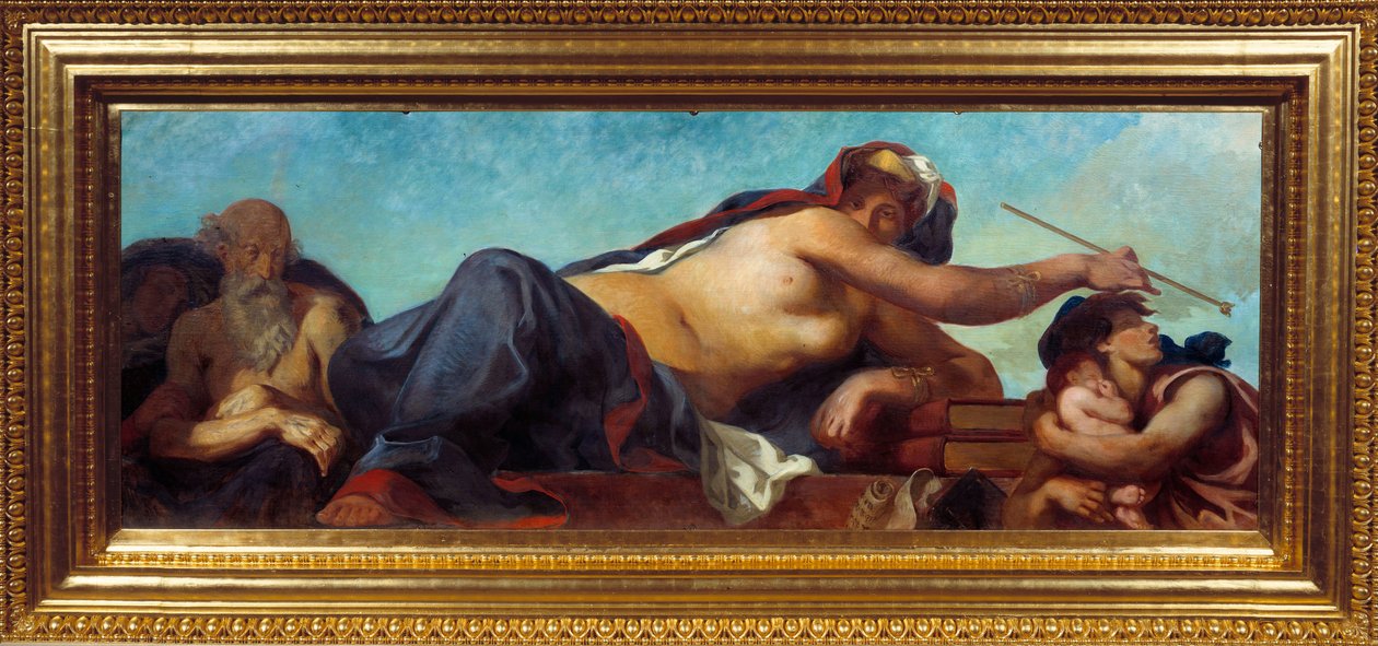 La Justice Peinture af Eugene Delacroix (1798-1863) af Ferdinand Victor Eugene Delacroix