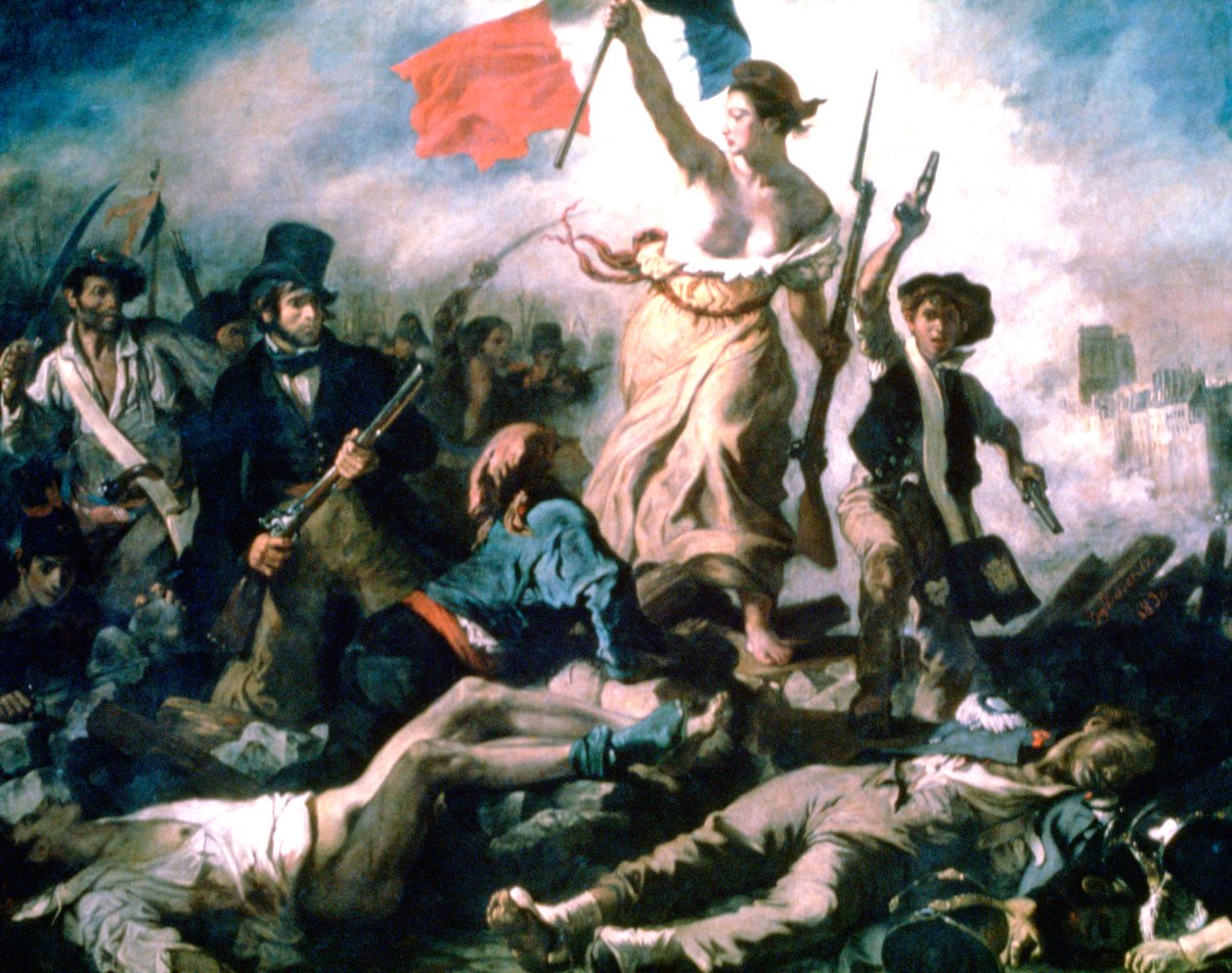 Liberty Leading the People, 1830 af Ferdinand Victor Eugene Delacroix