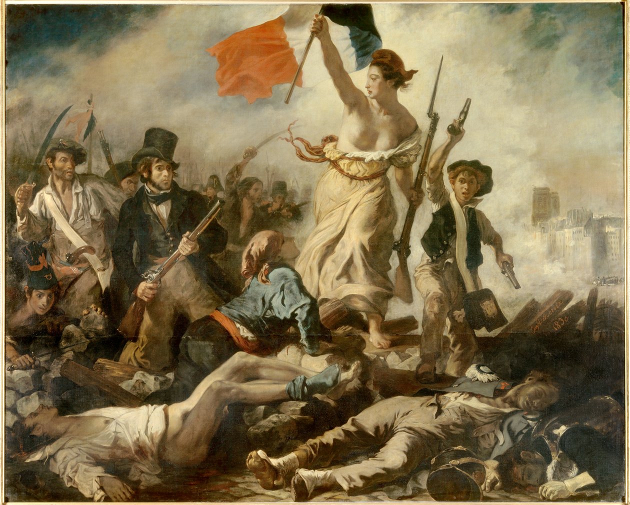 Friheden leder folket, den 28. juli af Ferdinand Victor Eugene Delacroix