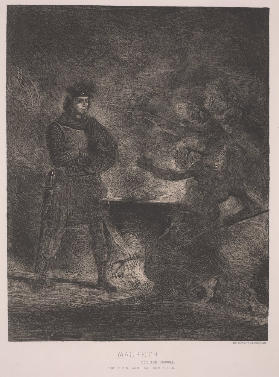 Macbeth (ætsning) af Ferdinand Victor Eugene Delacroix