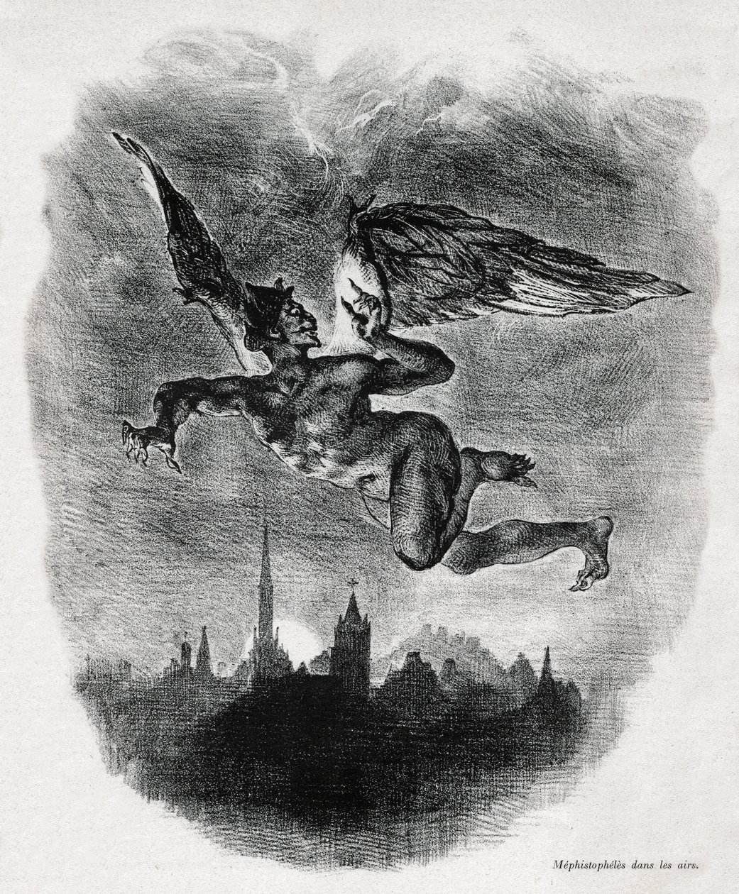 Mefistofeles af Ferdinand Victor Eugene Delacroix