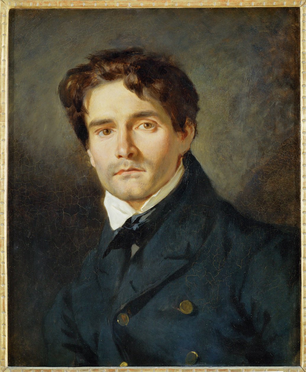 Portræt Leon Riesener ... af Ferdinand Victor Eugene Delacroix