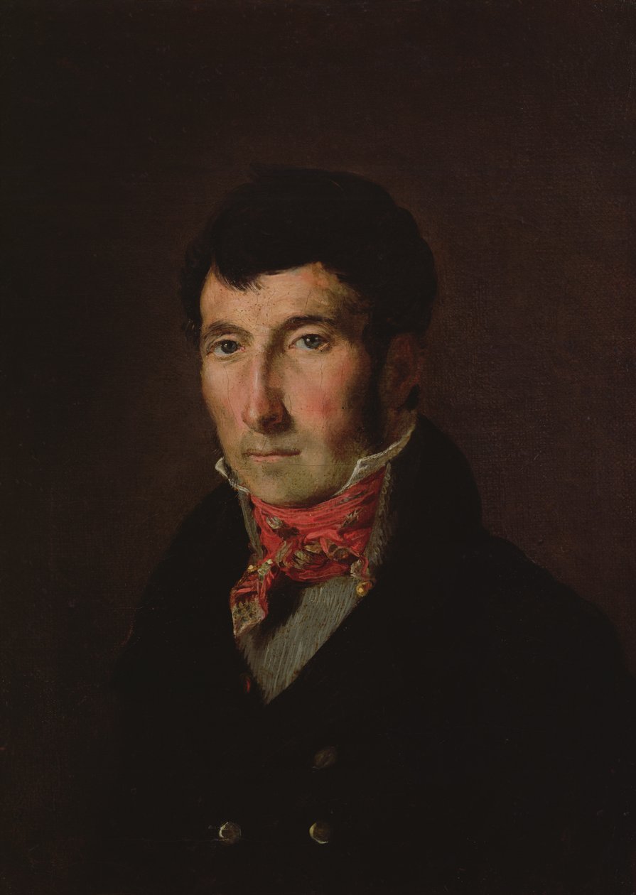 Portræt af Fougerat af Ferdinand Victor Eugene Delacroix