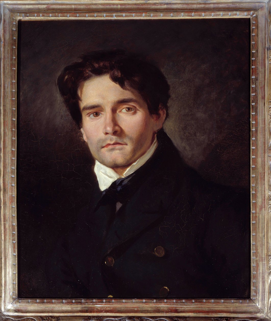 Portræt af maleren Louis Rieser af Ferdinand Victor Eugene Delacroix