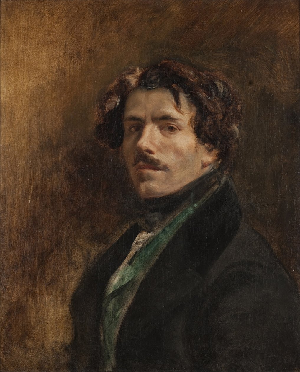 Selvportræt af Ferdinand Victor Eugene Delacroix