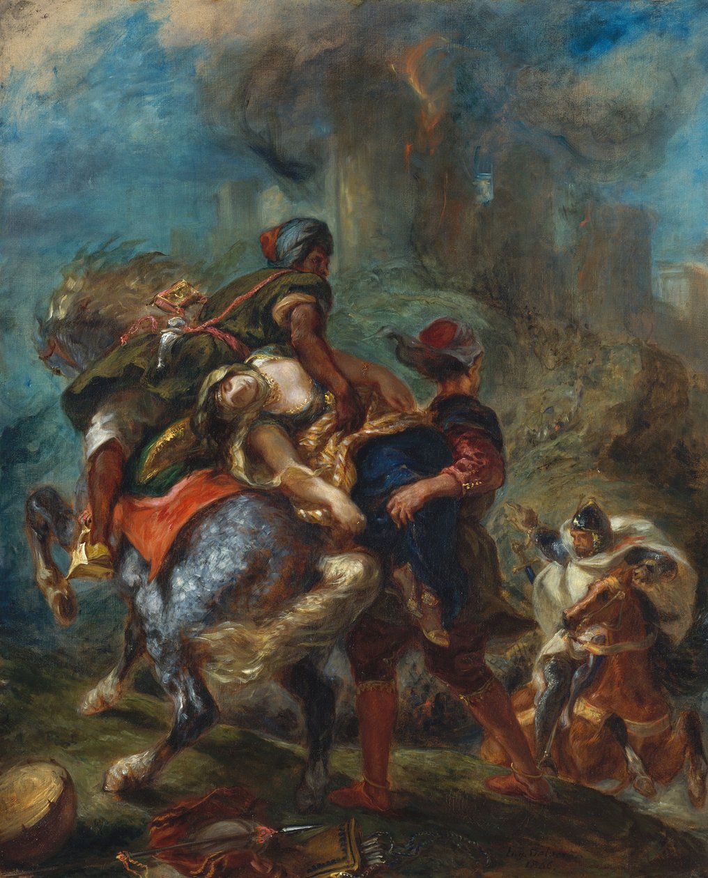 Bortførelsen af Rebecca af Ferdinand Victor Eugene Delacroix