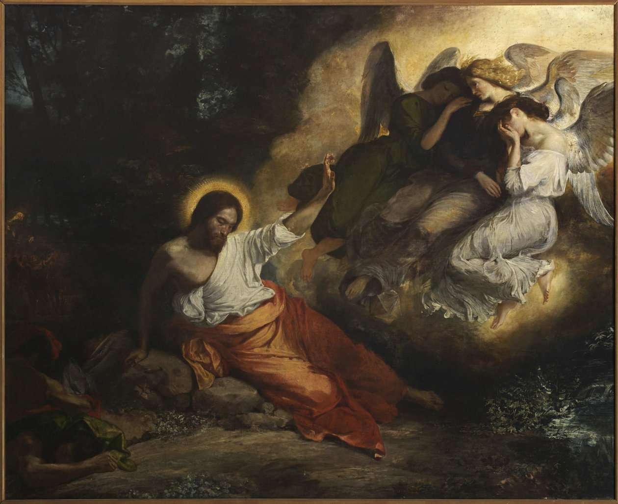 Kvalen i haven, 1826. af Ferdinand Victor Eugene Delacroix