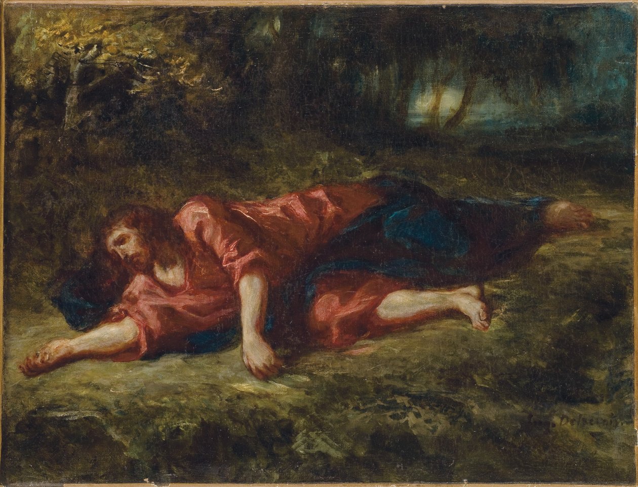 Kvalen i haven, ca. 1849 af Ferdinand Victor Eugene Delacroix