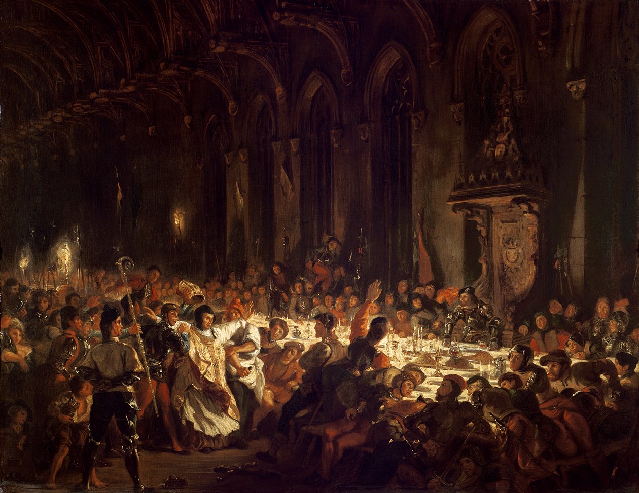 Mordet på biskoppen af Liège af Ferdinand Victor Eugene Delacroix