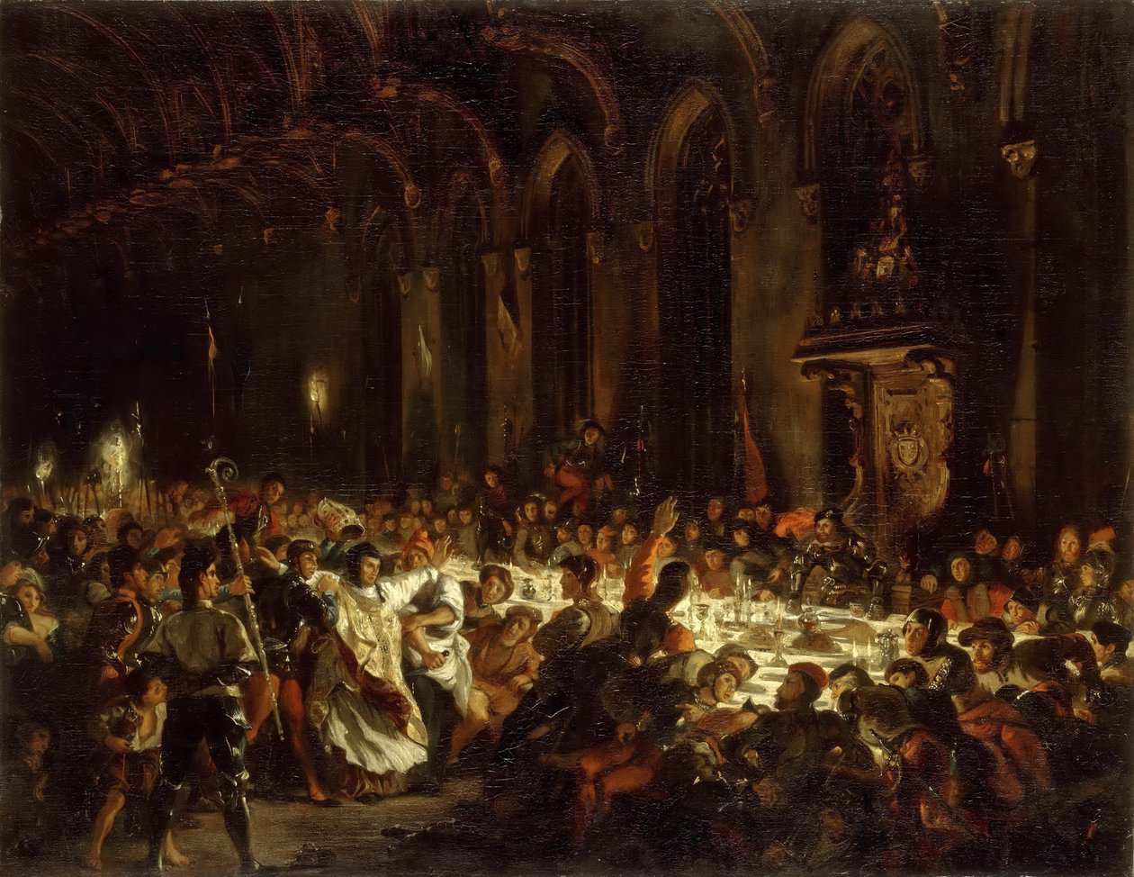 Mordet på biskoppen af Liège af Ferdinand Victor Eugene Delacroix