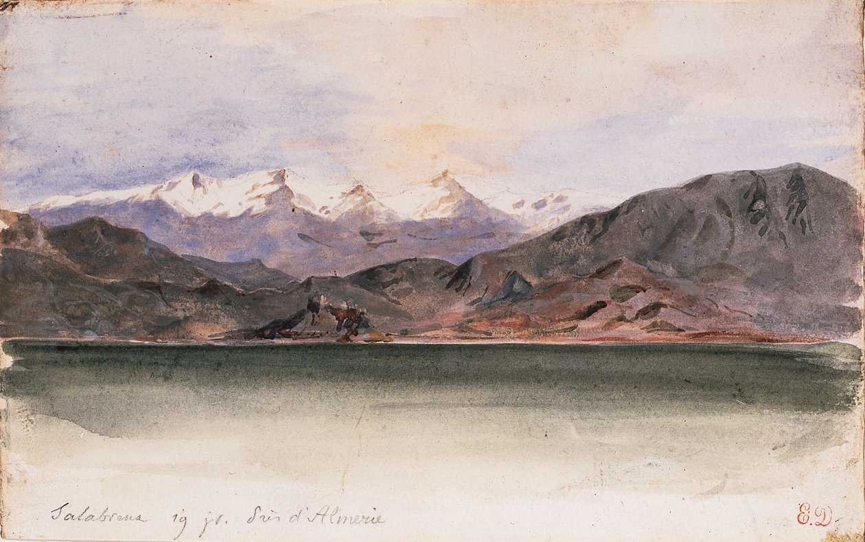 Spaniens kyst ved Salabrena af Ferdinand Victor Eugene Delacroix