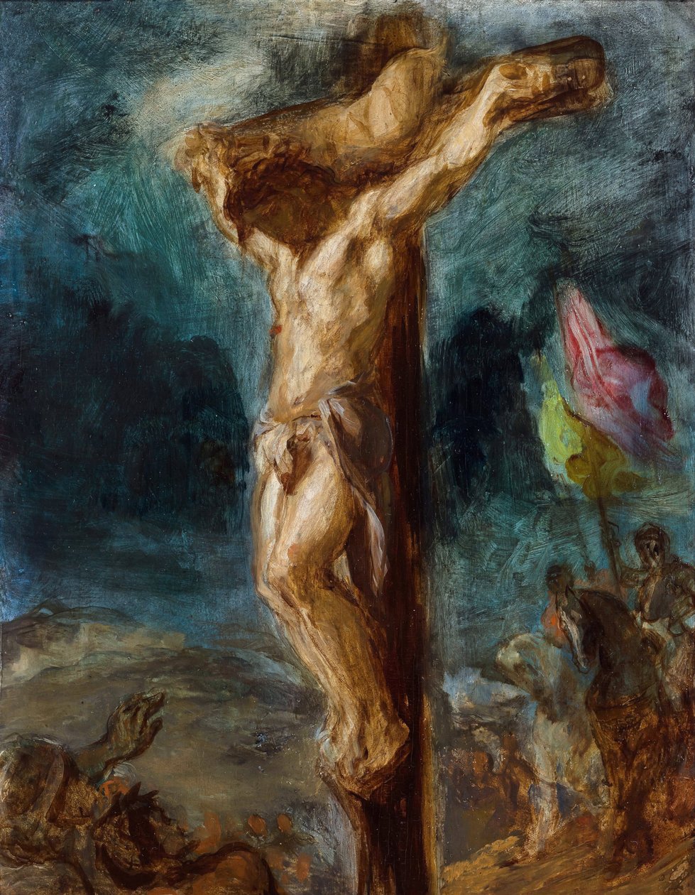 Korsfæstelsen af Delacroix, Eugene (1798-1863) af Ferdinand Victor Eugene Delacroix