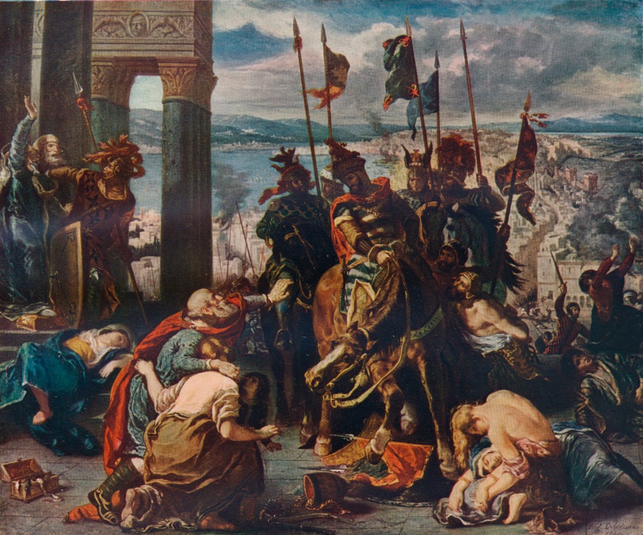 Korsfarernes indtog i Konstantinopel, 1840, 1911 af Ferdinand Victor Eugene Delacroix