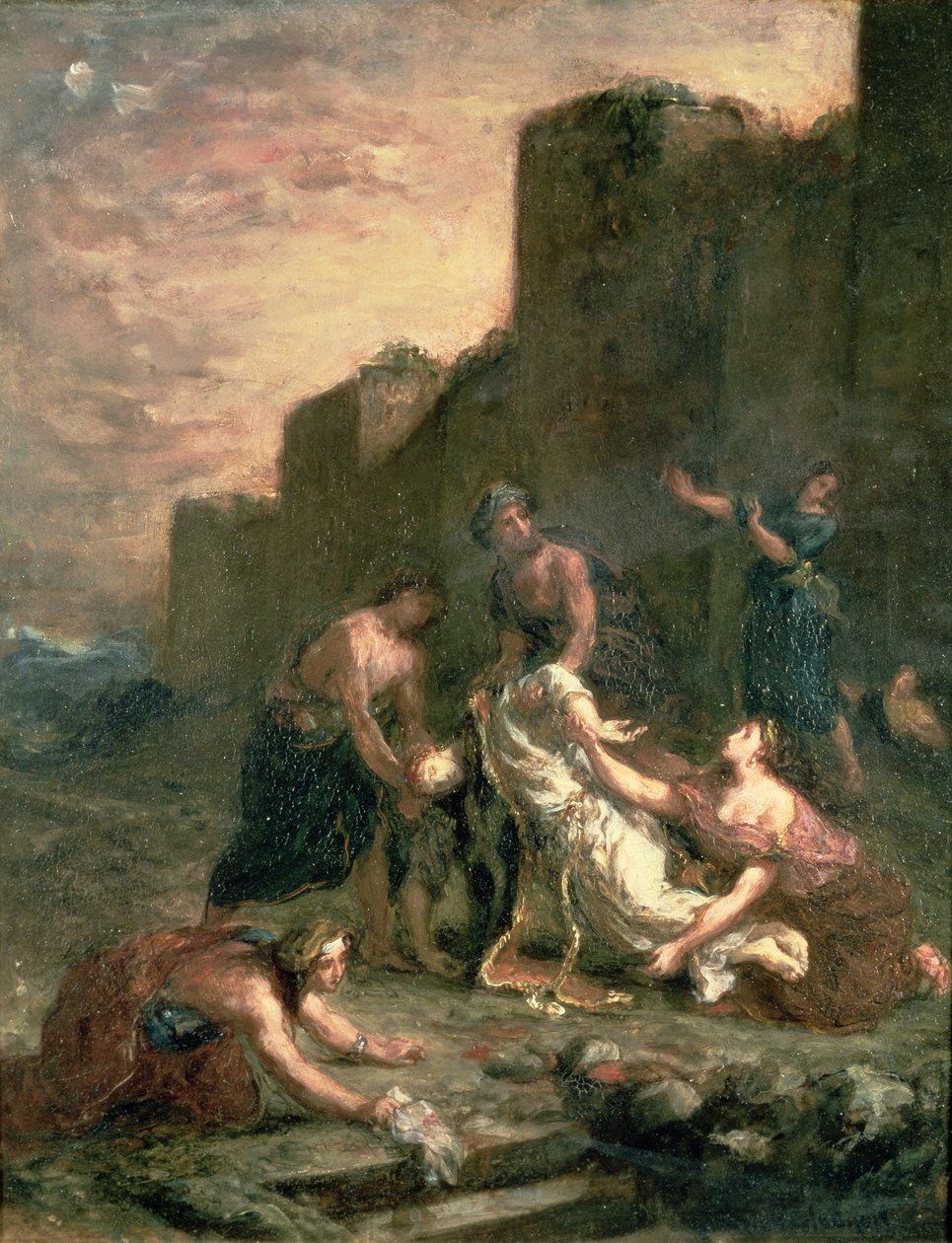 St. Stephens martyrium, 1860 af Ferdinand Victor Eugene Delacroix