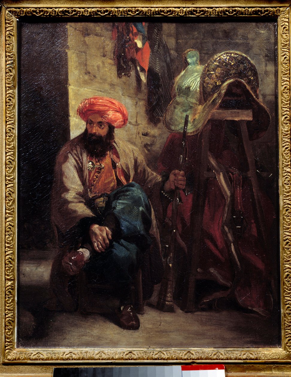 Den tyrkiske sadel Maleri af Eugene Delacroix (1798-1863) 1825 Søn. 0,41x0,33 m . af Ferdinand Victor Eugene Delacroix