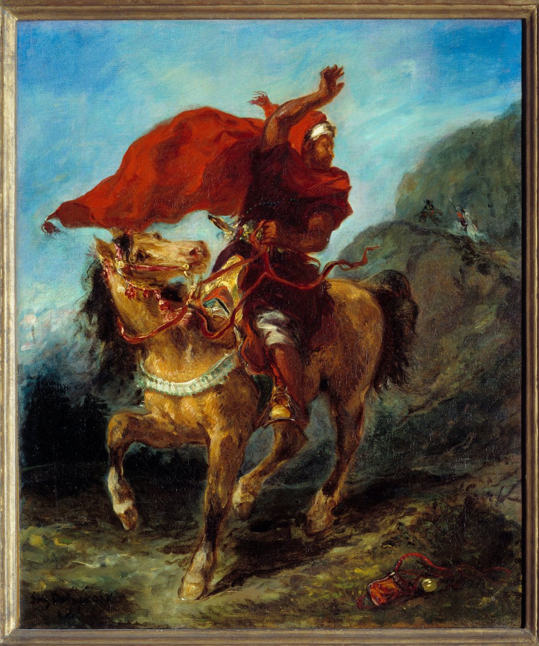 Signalet. Maleri af Eugene Delacroix (1798-1863) af Ferdinand Victor Eugene Delacroix