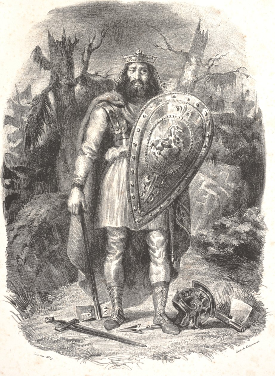 Uden titel, graveret af Godefroy Engelmann af Ferdinand Victor Eugene Delacroix