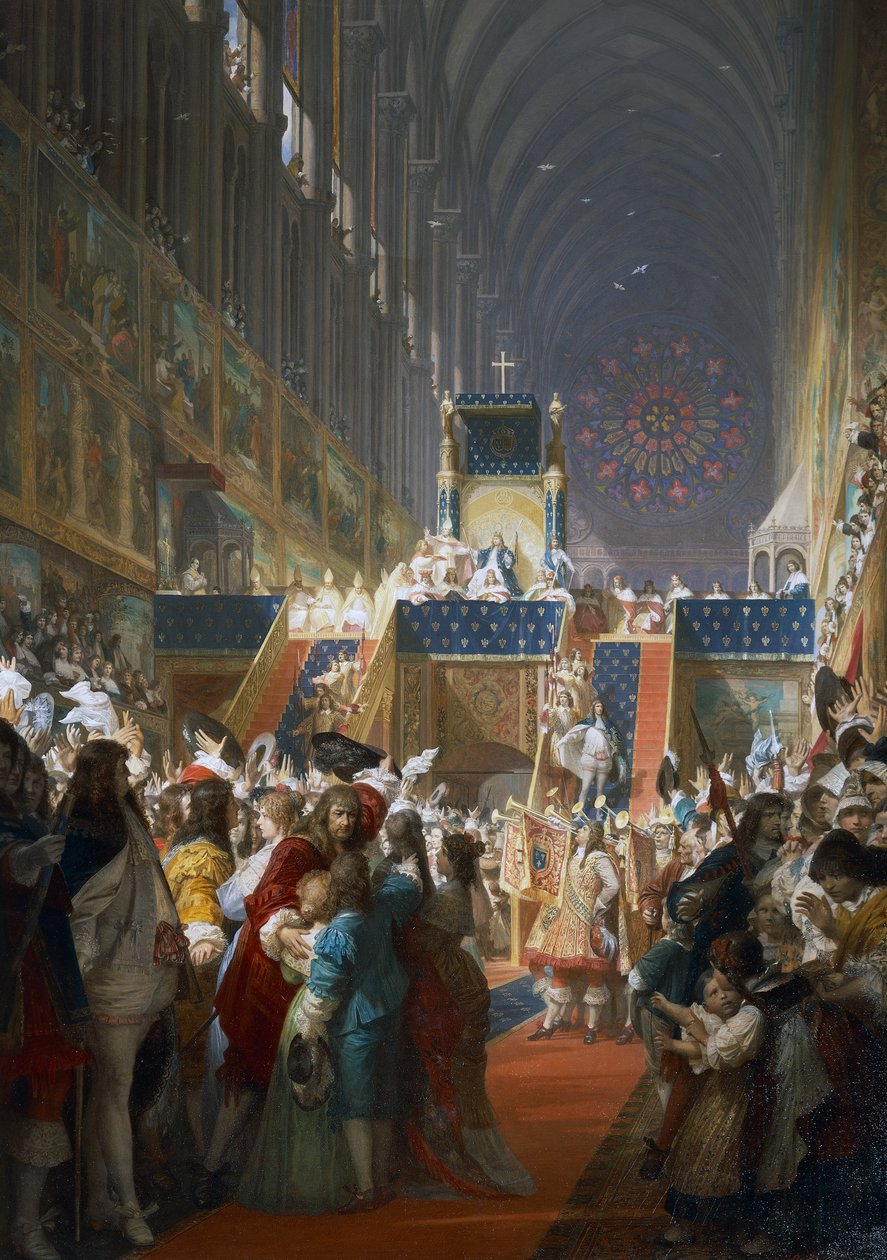 Ludvig XIV af Frankrig modtager repræsentanter for de sociale klasser i Paris af Ferdinand the Elder Piloty