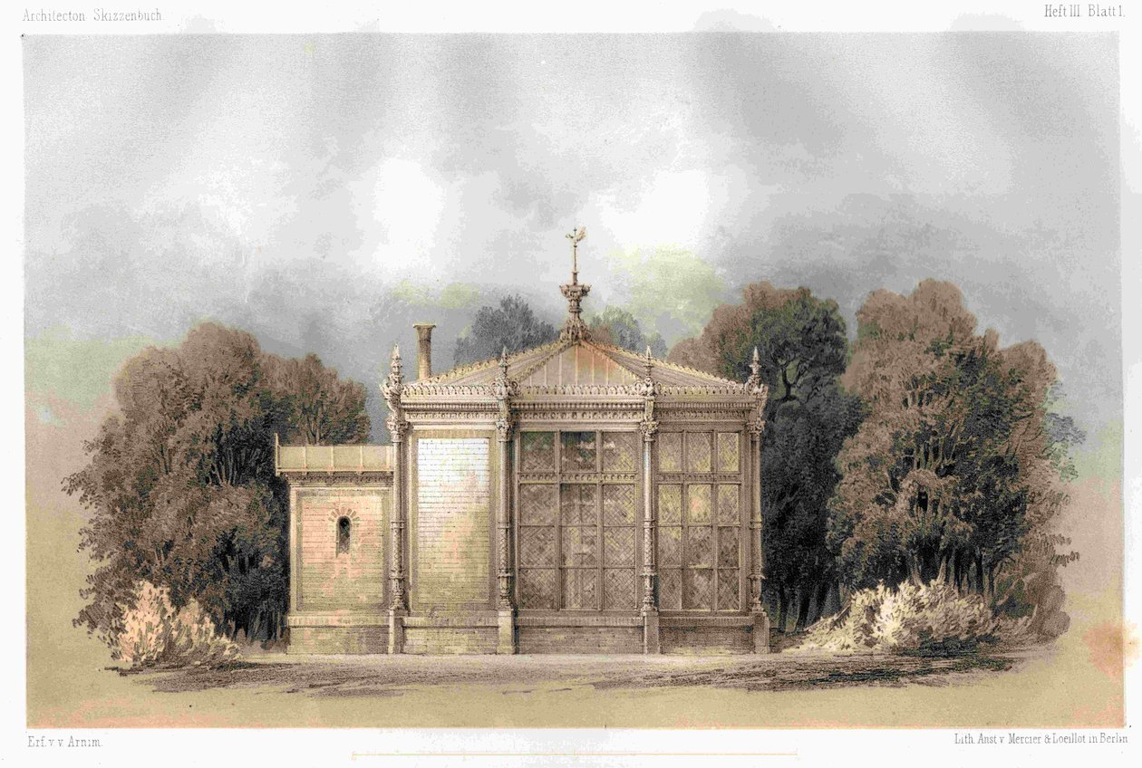 Berlin Schloss Glienicke kanariefuglehus af Ferdinand von Arnim