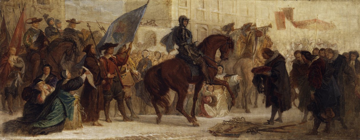 Maximilian I:s indtog i Prag efter sejren på Det Hvide Bjerg i 1620 af Ferdinand von Piloty
