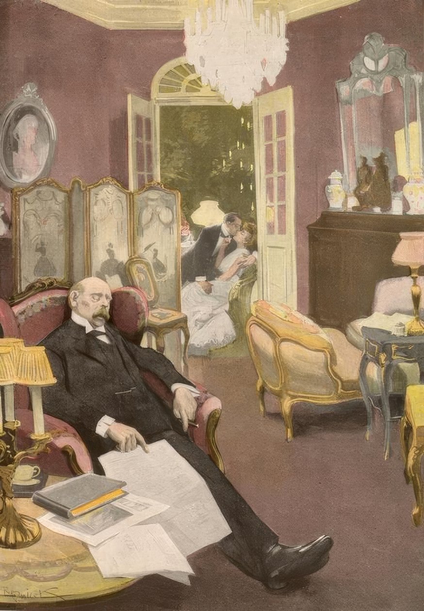 Åh, det var en smuk drøm: et juletræ, og alle min kones elskere var knyttet til det! af Ferdinand von Reznicek