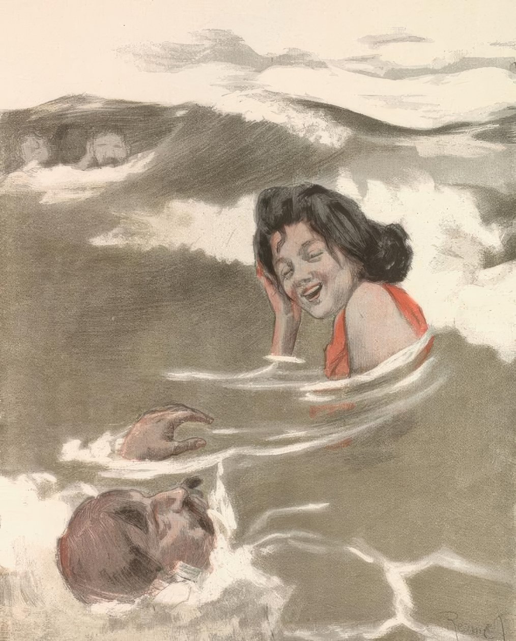 I bølgernes spil / frue passer havet til dig af Ferdinand von Reznicek